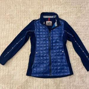 Alp N Rock Vintage Courcheval Blue Quilted Full Zip Ski Jacket Women’s Size 5